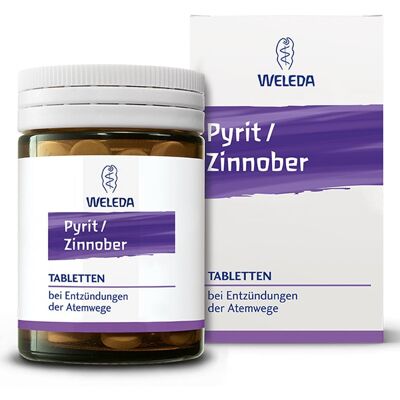 Weleda Pyrit Zinnober Tabletten - Atemwegslinderung Weleda Pyrit Zinnober Tabletten - Atemwegslinderung