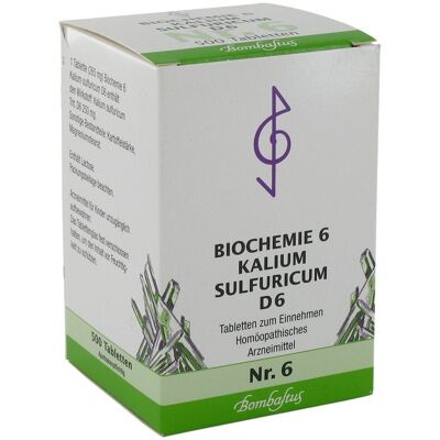 Bombastus-Werke AG BIOCHEMIE D 6 Kalium Sulfuric Tabletten Bombastus-Werke AG BIOCHEMIE D 6 Kalium Sulfuric Tabletten