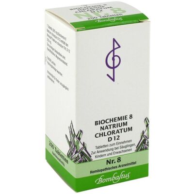 Bombastus Biochemie 8 Natrium chloratum D12 Tabletten 200stk Bombastus Biochemie 8 Natrium chloratum D12 Tabletten 200stk