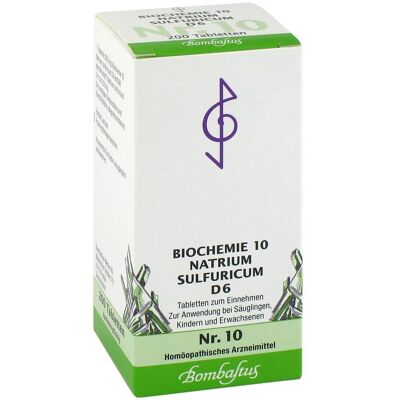 Bombastus-Werke AG BIOCHEMIE 10 Natrium Sulfuricum D6 Komprimés Bombastus-Werke AG BIOCHEMIE 10 Natrium Sulfuricum D6 Komprimés