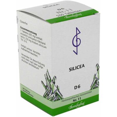 Bombastus-Werke AG BIOCHEMIE 11 Silicea D 6 Tabletten - Homöopathisches Arzneimittel Bombastus-Werke AG BIOCHEMIE 11 Silicea D 6 Tabletten - Homöopathisches Arzneimittel
