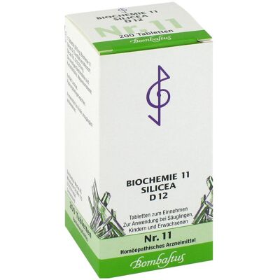 Biochemie 11 Silicea D12 Tabletten Bombastus 200stk Biochemie 11 Silicea D12 Tabletten Bombastus 200stk