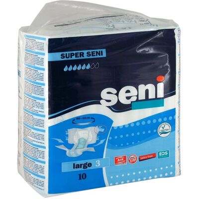 Super Seni Größe 3 large Windelhosen für Erwachsene 10stk Super Seni Größe 3 large Windelhosen für Erwachsene 10stk