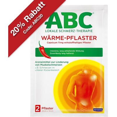 ABC Modell Capsicum Wärmepflaster - Wärmepflaster gegen Muskelschmerzen ABC Modell Capsicum Wärmepflaster - Wärmepflaster gegen Muskelschmerzen