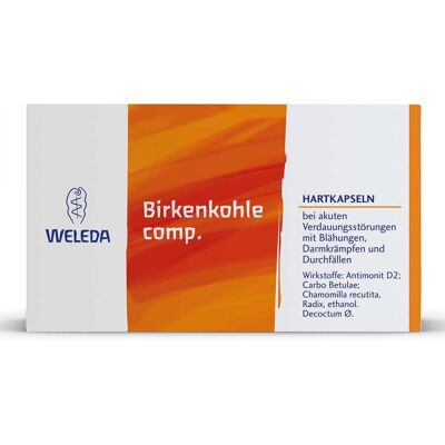 Weleda Birkenkohle Comp. Capsule - Carbo Betulae - Nahrungsergänzung Weleda Birkenkohle Comp. Capsule - Carbo Betulae - Nahrungsergänzung