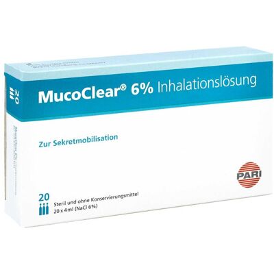 Mucoclear 6% NaCl - Inhalationslösung für Nebelgeräte Mucoclear 6% NaCl - Inhalationslösung für Nebelgeräte