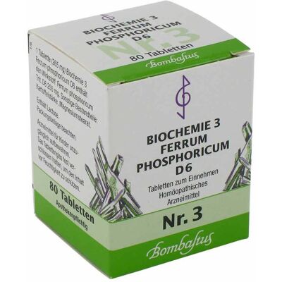 Bombastus-Werke AG BIOCHEMIE 3 Ferrum Phosphoricum D 6 Tabletten Bombastus-Werke AG BIOCHEMIE 3 Ferrum Phosphoricum D 6 Tabletten
