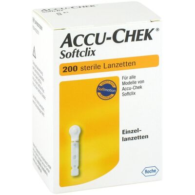 Roche Accu-Chek Softclix Lanzetten - Präzision für Haut - 200 St Roche Accu-Chek Softclix Lanzetten - Präzision für Haut - 200 St