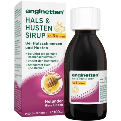 Anginetten Hals & Husten Sirup 100ml Anginetten Hals & Husten Sirup 100ml