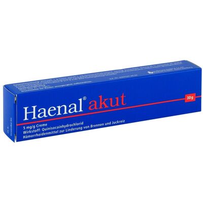 Strathmann GmbH & Co. KG Haenal akut Creme - Hämorrhoiden - 30g Strathmann GmbH & Co. KG Haenal akut Creme - Hämorrhoiden - 30g