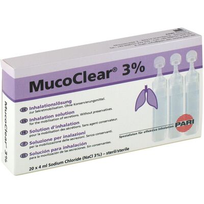 Mucoclear 3% Nacl Inhalationslösung 20X4ml Mucoclear 3% Nacl Inhalationslösung 20X4ml