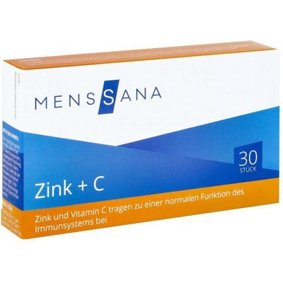 Zink+c Menssana Lutschtabletten 30stk Zink+c Menssana Lutschtabletten 30stk