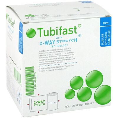 Mölnlycke Tubifast 2-Wege Stretch Blau - Medizinischer Verband Mölnlycke Tubifast 2-Wege Stretch Blau - Medizinischer Verband