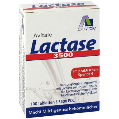 Avitale Lactase 3500 Fcc Tabletten im Klickspender 100stk Avitale Lactase 3500 Fcc Tabletten im Klickspender 100stk