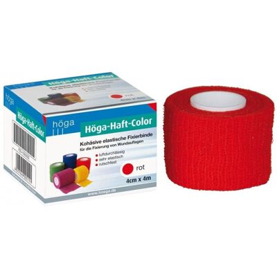 Höga-haft Color Fixierbinde 4 cmx4 m rot 1stk Höga-haft Color Fixierbinde 4 cmx4 m rot 1stk