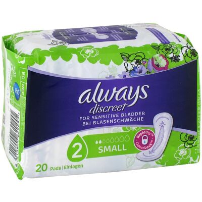 Always discreet Inkontinenz Binden small 20stk Always discreet Inkontinenz Binden small 20stk