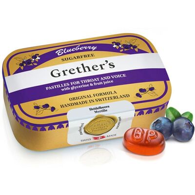 Grethers Blueberry Zuckerfrei Pastillen 110g Grethers Blueberry Zuckerfrei Pastillen 110g