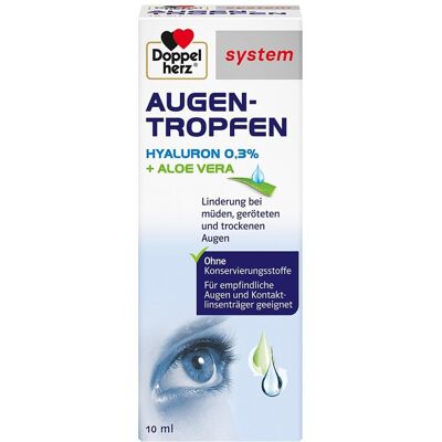 Doppelherz Hyaluron Augentropfen 10 ml - Empfindliche Augen Doppelherz Hyaluron Augentropfen 10 ml - Empfindliche Augen