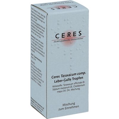 Ceres Taraxacum compositus Leber-Galle Tropfen - Kräuter-Tropfen Ceres Taraxacum compositus Leber-Galle Tropfen - Kräuter-Tropfen