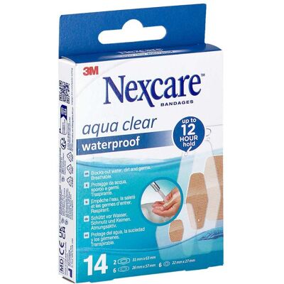 Nexcare Aqua Clear Waterproof Assortiert 3 Größen 14stk Nexcare Aqua Clear Waterproof Assortiert 3 Größen 14stk