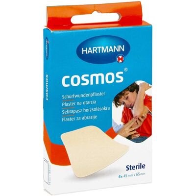 Cosmos Schürfwundenpflaster 45x65 Mm Steril 4stk Cosmos Schürfwundenpflaster 45x65 Mm Steril 4stk