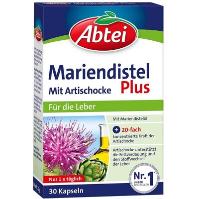 Abtei Mariendistel Plus mit Artischocke 30stk Abtei Mariendistel Plus mit Artischocke 30stk