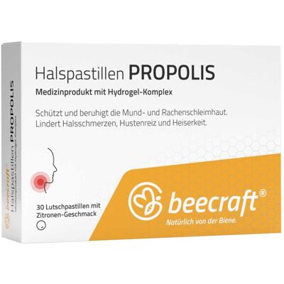 Beecraft Halspastillen Propolis 30stk Beecraft Halspastillen Propolis 30stk
