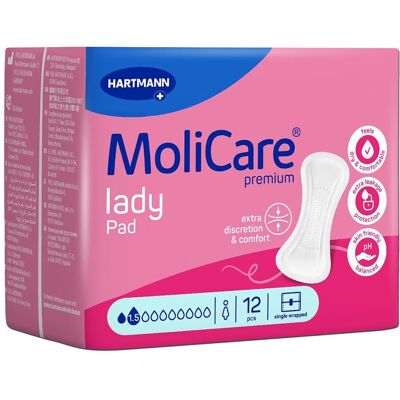 Molicare Premium Lady Pad 1,5 Tropfen 12stk Molicare Premium Lady Pad 1,5 Tropfen 12stk