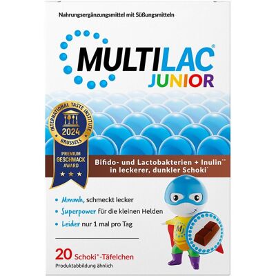 Multilac Darmsynbiotikum Junior Täfelchen 20stk Multilac Darmsynbiotikum Junior Täfelchen 20stk