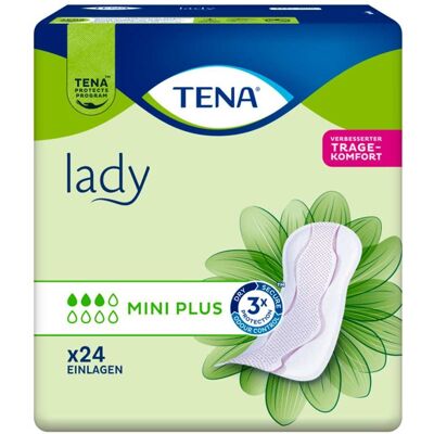 Tena Lady Mini Plus Inkontinenz Einlagen 24stk Tena Lady Mini Plus Inkontinenz Einlagen 24stk