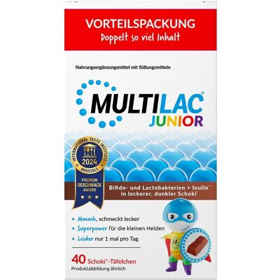 Multilac Darmsynbiotikum Junior Täfelchen 40stk Multilac Darmsynbiotikum Junior Täfelchen 40stk
