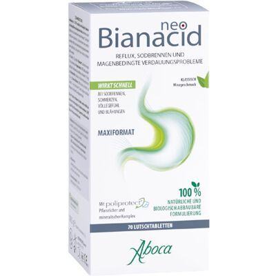 NeoBianacid Lutschtabletten Minzgeschmack bei Sodbrennen 70stk NeoBianacid Lutschtabletten Minzgeschmack bei Sodbrennen 70stk