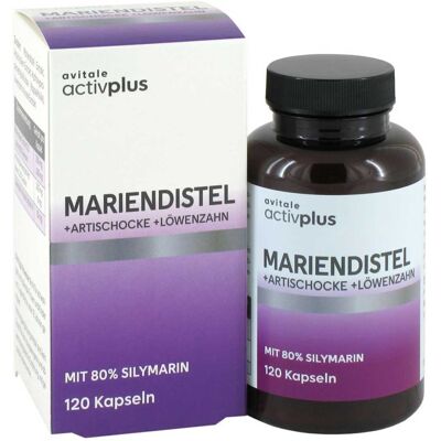 Avitale Activplus Mariendistel+Artischocke+Löwenzahn Kapseln 120stk Avitale Activplus Mariendistel+Artischocke+Löwenzahn Kapseln 120stk