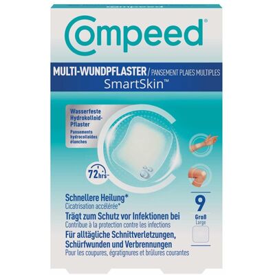 Compeed Multi-wundpflaster Smartskin Groß 9stk Compeed Multi-wundpflaster Smartskin Groß 9stk