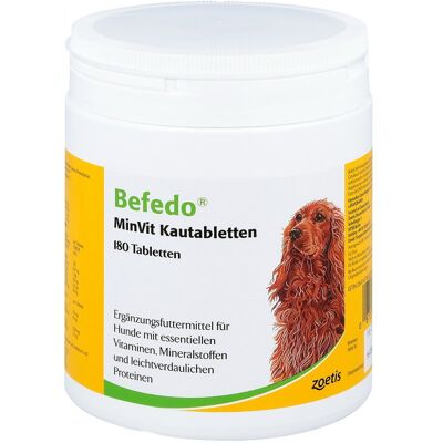 Befedo Minvit für Hunde Kautabletten 180stk Befedo Minvit für Hunde Kautabletten 180stk