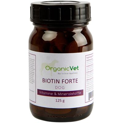Biotin Forte Tabletten für Hunde 125g Biotin Forte Tabletten für Hunde 125g