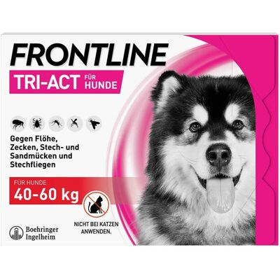 Frontline Tri-Act Hund Parasiten Schutz - 40-60kg Frontline Tri-Act Hund Parasiten Schutz - 40-60kg