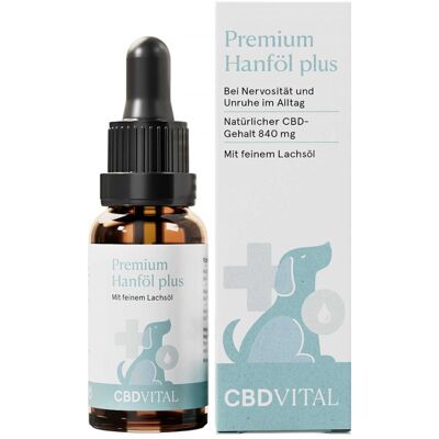 CBD Vital Hanföl Tropfen für Hunde - Natürliches CBD Öl 20ml CBD Vital Hanföl Tropfen für Hunde - Natürliches CBD Öl 20ml