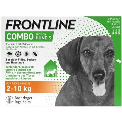 FRONTLINE COMBO® Spot On Hund S 2-10 kg 3stk FRONTLINE COMBO® Spot On Hund S 2-10 kg 3stk