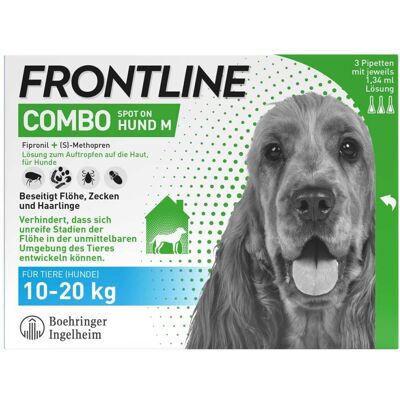 Boehringer Ingelheim VETMEDICA GmbH Frontline Combo Spot on Hund M Lsg.z.Auft.a.Haut - Haustiermedikation Boehringer Ingelheim VETMEDICA GmbH Frontline Combo Spot on Hund M Lsg.z.Auft.a.Haut - Haustiermedikation
