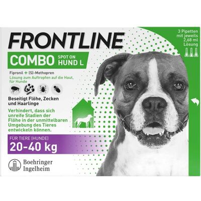 FRONTLINE COMBO® Spot On Hund L 20-40 kg 3stk FRONTLINE COMBO® Spot On Hund L 20-40 kg 3stk