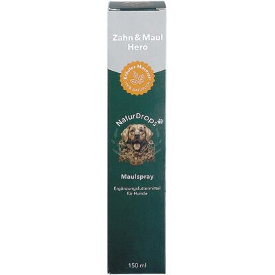 Naturdrops Zahn & Maul Hero Spray F.hunde 150ml Naturdrops Zahn & Maul Hero Spray F.hunde 150ml