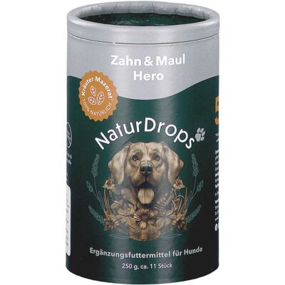 Naturdrops Zahn & Maul Hero Kaustangen F.hunde 250g Naturdrops Zahn & Maul Hero Kaustangen F.hunde 250g