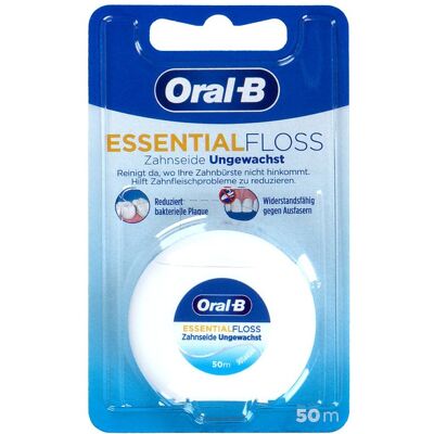 Oral-B Oral B Zahnseide Essential Floss ungewachst 1Pck Oral-B Oral B Zahnseide Essential Floss ungewachst 1Pck