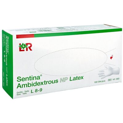 Sentina Ambidextrous Unters.hands. ungepudert L 100stk Sentina Ambidextrous Unters.hands. ungepudert L 100stk