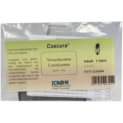 Nissenkamm Lauskamm grob/fein Kunststoff Coscura 1stk Nissenkamm Lauskamm grob/fein Kunststoff Coscura 1stk