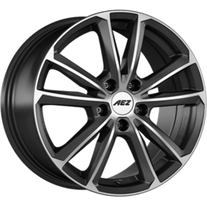 AEZ Tioga Titan Graphite Matt Polished 7x17 ET 48 5/108 Alufelge Grau AEZ Tioga Titan Graphite Matt Polished 7x17 ET 48 5/108 Alufelge Grau