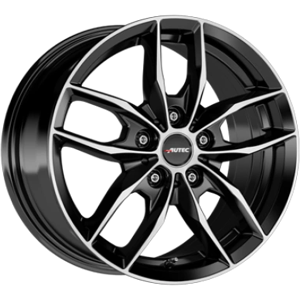 Autec Bavaris Polished Black 7.5x17 ET 30 5/112 Alufelge Schwarz - Alufelge Autec Bavaris Polished Black 7.5x17 ET 30 5/112 Alufelge Schwarz - Alufelge