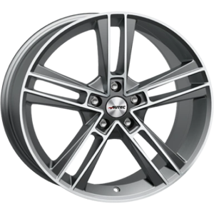 Autec Rias Titanium Silver Matt Polished 8.5x20 ET 40 5/120 Alufelge - Felge Autec Rias Titanium Silver Matt Polished 8.5x20 ET 40 5/120 Alufelge - Felge
