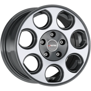 Autec Yuna Graphite Polished 6x15 ET 30 5/112 Alufelge Grau Autec Yuna Graphite Polished 6x15 ET 30 5/112 Alufelge Grau